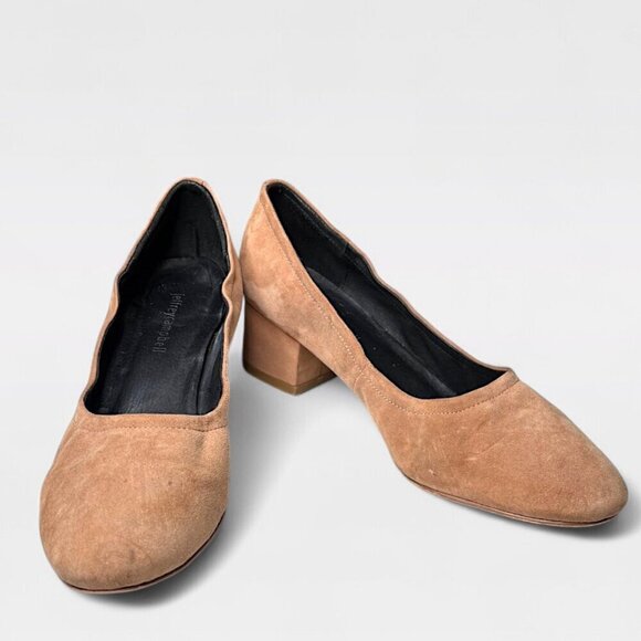 Jeffrey Campbell Brown Suede Block Low Heel Pump Shoe Size 10 - Picture 2 of 12